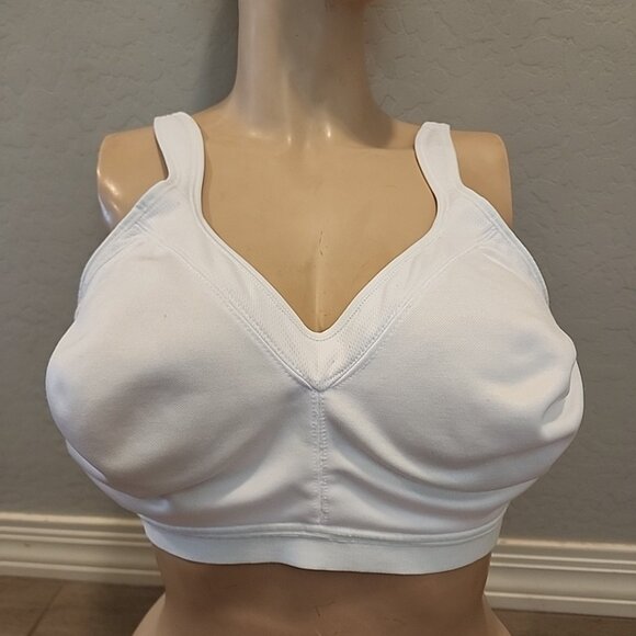 Playtex Bra 44C White Wireless Unlined 4159 - Picture 1 of 3